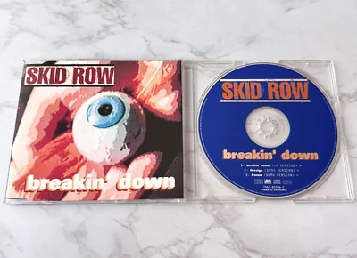 Skid Row Breakin' Down CD Maxi Single GERMANY IMPORT! 1995 Atlantic RARE! OOP! - Image 1 of 4