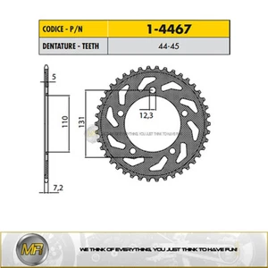 BMW S 1000 RR ABS versione 2 2014 2015 2016 2017 COURONNE ACIER 525 45 DENTS - Imagen 1 de 1