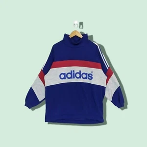 Vintage 90's ADIDAS Big Spell Out Multicolor Sweatshirt - Picture 1 of 5
