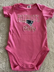 New England Patriots Fútbol Niñas Rosa Mangas Cortas Una Pieza 3-6 Meses - Imagen 1 de 6