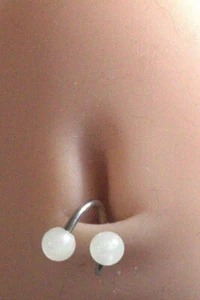 1 14g 3/8 UV White Twister Spiral Christina Vertical Horizontal hood outer Libia - Picture 1 of 3