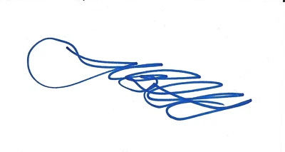 Josh Beckett signed cut paper 4.75"x2.5" Boston Red Sox Marlins - Image 1 of 2