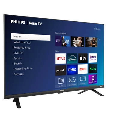 Philips TV 32-Inch Class HD 720P Smart Roku Borderless LED Television Entertain  - Image 1 of 4