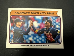 2023 Topps Heritage High-Number Ronald Acuna Jr. Austin Riley Insert #CC-7 - Picture 1 of 2
