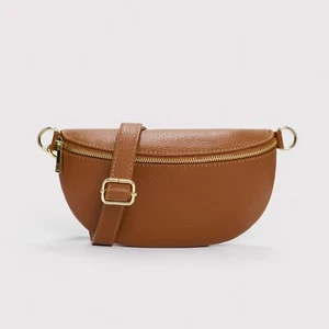 Brown Bumbag - Italian Leather Bumbag - Various Straps Available - Picture 1 of 6