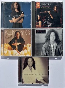 Kenny G lot of 5 CD Albums: Breathless, Greatest Hits, Faith, Moment, Christmas - Picture 1 of 2
