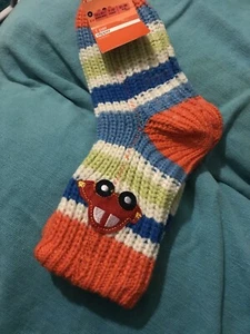 Marks And Spencer Boys Slipper Sock Multi 1 Pair 12-3 Shoes Size 7-10 Years - Picture 1 of 1