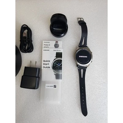 Samsung Gear S3 Classic Smartwatch Bluetooth GPS WiFi Heart RateMonitor PreOwned - Image 1 of 4
