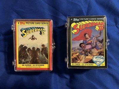 Topps Superman II And III Complete Card Sets, No Stickers, Good Condition - Image 1 of 4