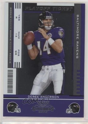 Boleto Playoff Contenders 2005/25 Derek Anderson #134 novato radiocontrol Foto 1 de 2