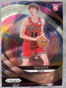 Inserto Matas Buzelis Instant Impact RC 2024-25 Silver Prizm #14 Bulls casi nuevo - Imagen 1 de 2