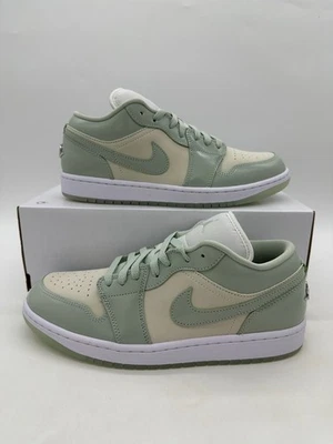 Air Jordan 1 Low Women’s Size 11 Sail Seafoam green Leather Shoes HF4078 100 - Image 1 of 4