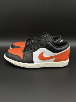 Nike Air Jordan 1 Low Shoe Shattered Backboard Orange Black 553558-081 Men's NEW - Image 1 of 4