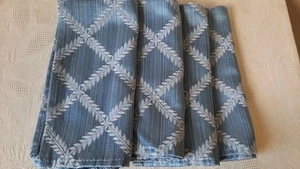 Lenox Lorbeerblatt blau und weiß quadratische Servietten 4er Set - Bild 1 von 5