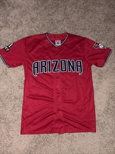 Arizona Diamondbacks Red & Teal ARIZONA Alternate Jersey Giveaway Size Medium - Picture 1 of 7