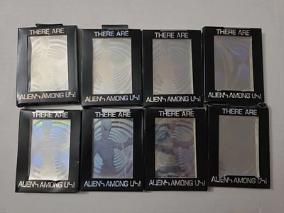 Lot Of 8 FANTASMA Aliens Among  Us Limited Edition 1991 Holographic Cards  - Image 1 of 2