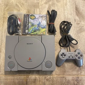 Official Sony PlayStation 1 PS1 Console Complete w Controller & GAME - TESTED ✅ - Picture 1 of 20