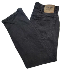 Wrangler Authentics Jeans Straight Leg Mid Waist Mens Size 34x30 Black - Picture 1 of 7