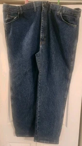 Herren WRANGLER dunkel gewaschen normale Passform LAR-K138-020 5-POCKET JEANS GRÖSSE 50 x 29  - Bild 1 von 5