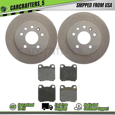 Disc Brake Rotors Brake Pads Set Rear for 1997-2001 Cadillac Catera 3.0L - Image 1 of 4