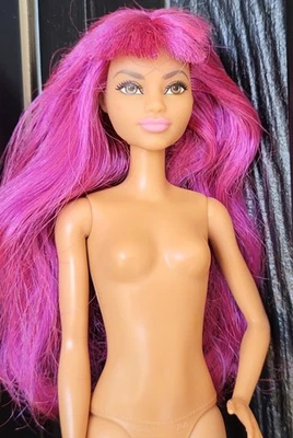 Barbie Salón Estilista Pelo Púrpura ¡Puedes ser cualquier cosa! Muñeca Mattel Carrera Foto 1 de 4