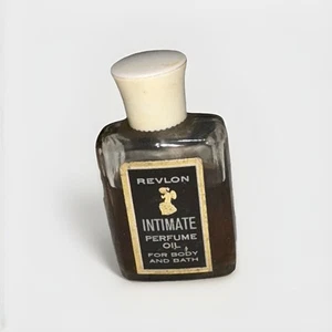 1940’s Revlon “Intimate” Miniature Perfume Bottle with original label. Excellent - Picture 1 of 4