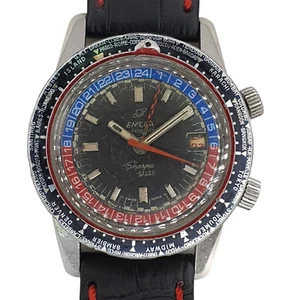 Enicar Sherpa Guide 600 GMT Automatic Vintage Watch - Picture 1 of 6