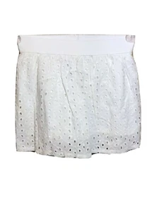 Unbranded Girl's Size XS 4-5 Skirt White Eyelet Elastic Waist New Without Tags - Picture 1 of 9