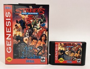 Streets of Rage 2 Justice League Part 2 Sega Genesis/Mega Drive
