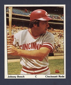1975 SSPC Puzzle Back Johnny Bench Reds- NM