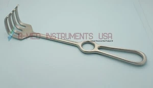 OR Grade Israel Retractor 4 Prongs Blunt 9.5" Surgical Instruments - Picture 1 of 3