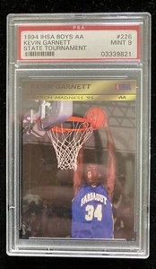 Kevin Garnett PSA 9 XRC RC 1994 1995 ROOKIE High School Card Boston Celtics RARE - Picture 1 of 3