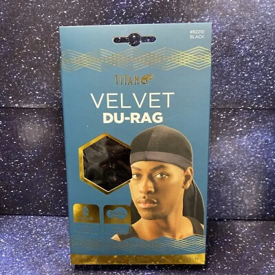 Titan Black Velvet Durag - Colección Premium Foto 1 de 3