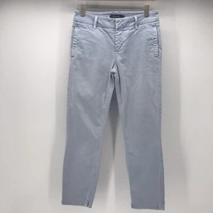 Level 99 Crop Pant Womens 25 Boblu Blue Flat Front Cotton Stretch Blend Pockets - Picture 1 of 12