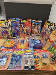 Marvel Comics X-Men Sealed Vintage Action Figure Bundle Set Of 14 Toy Bizz - Picture 1 of 12
