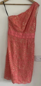 Laundry by Shelli Segal coral Pink Strapless Dress Size 4 BNWT  - Picture 1 of 8