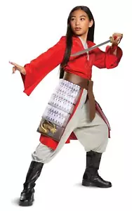 Mulan Hero Rojo Niñas Princesa Vestido Disney Niño Pequeño Disfraz 3T-4T - Imagen 1 de 4