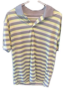 Nike Golf Performance Dry Fit Polo Shirt Newport National Green/Grey/White Med ✅ - Picture 1 of 6
