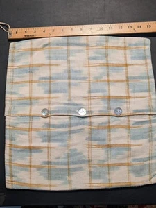 West Elm Cotton Silk Blend Pillow Cover Woven Texture Mother of Pearl 16x16 - Picture 1 of 3