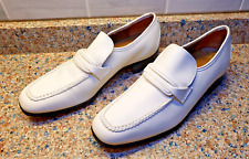 RARE New Johnston Murphy Aristocraft Tassel Loafe WHITE Leather Men’s 8