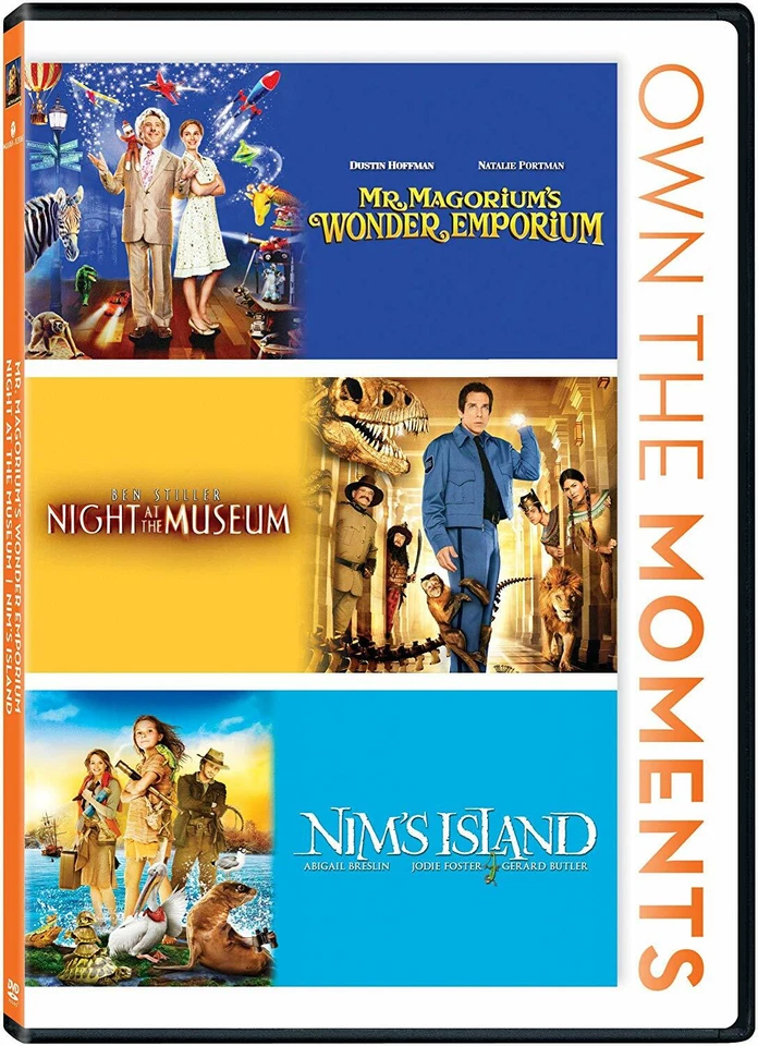 SEALED Triple Feature Mr Magorium Wonder Emporium Night At The Museum Nim Island Foto 1 de 1
