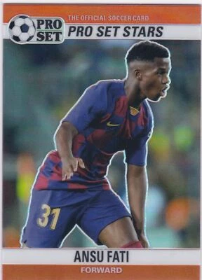 2021 Pro Set Sports Metal Stars Red Prism #1 Ansu Fati - Barcelona - Image 1 of 2