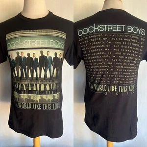 Camiseta BACKSTREET BOYS (2013) Oficial "In A World Like This" Fechas Gira Mediana - Imagen 1 de 6