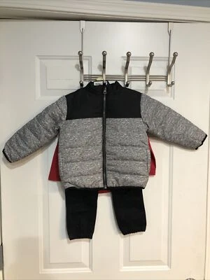 Niños Cuartel General 3T Puffer Abrigo Camisa Pantalones 3 Piezas Camión Tractor (Negro-88) Foto 1 de 4