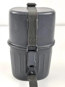 Technisches Hilfswerk / Zivilschutz , Feldflasche datiert 1988. Originallack - Picture 1 of 7