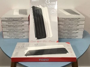 TOZO iPhone 12 & 12 Pro Screen Protector Bundle 20 Packs Sealed Premium Tempered - Picture 1 of 6