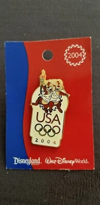 Disney Pin Trading Chip and Dale USA Olympics 2004 Chipmunk Togas Torch Laurel - Picture 1 of 2