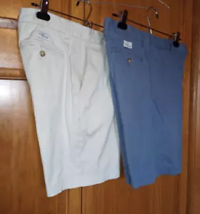 2 pairs Vineyard Vines Shorts Mens Sz 30 one tan and one blue pair Breaker, Club - Picture 1 of 24
