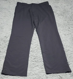 Under Armour Golf Pants Men 36x32 Black Solid Straight Leg Chino All Season Gear - Picture 1 of 12