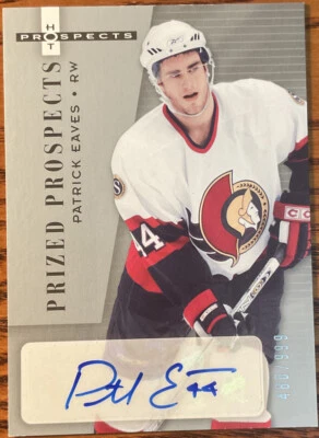 2005-06 Fleer Hot Prospects Rookie Autograph Patrick Eaves #207 #’d 480/999 - Image 1 of 3